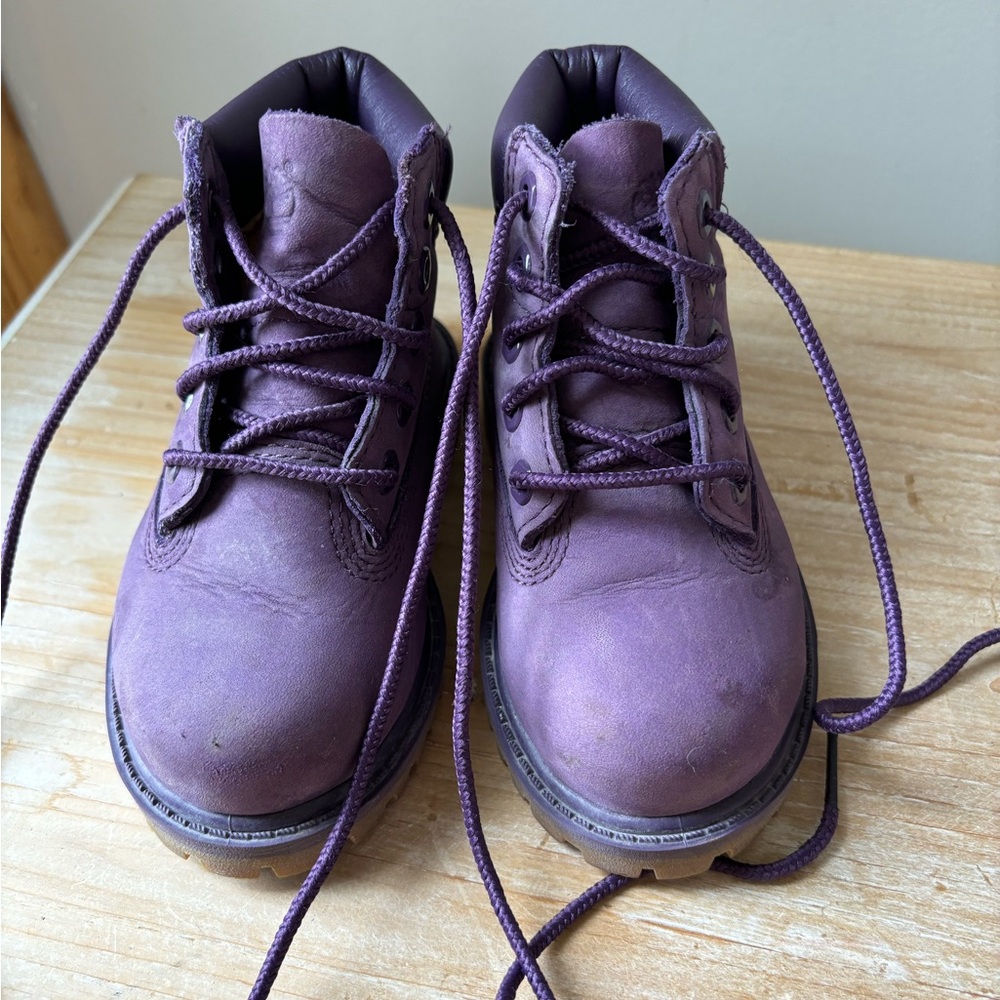 Timberland Purple Boots 6C